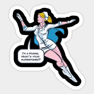 Nurse Superhero Sticker